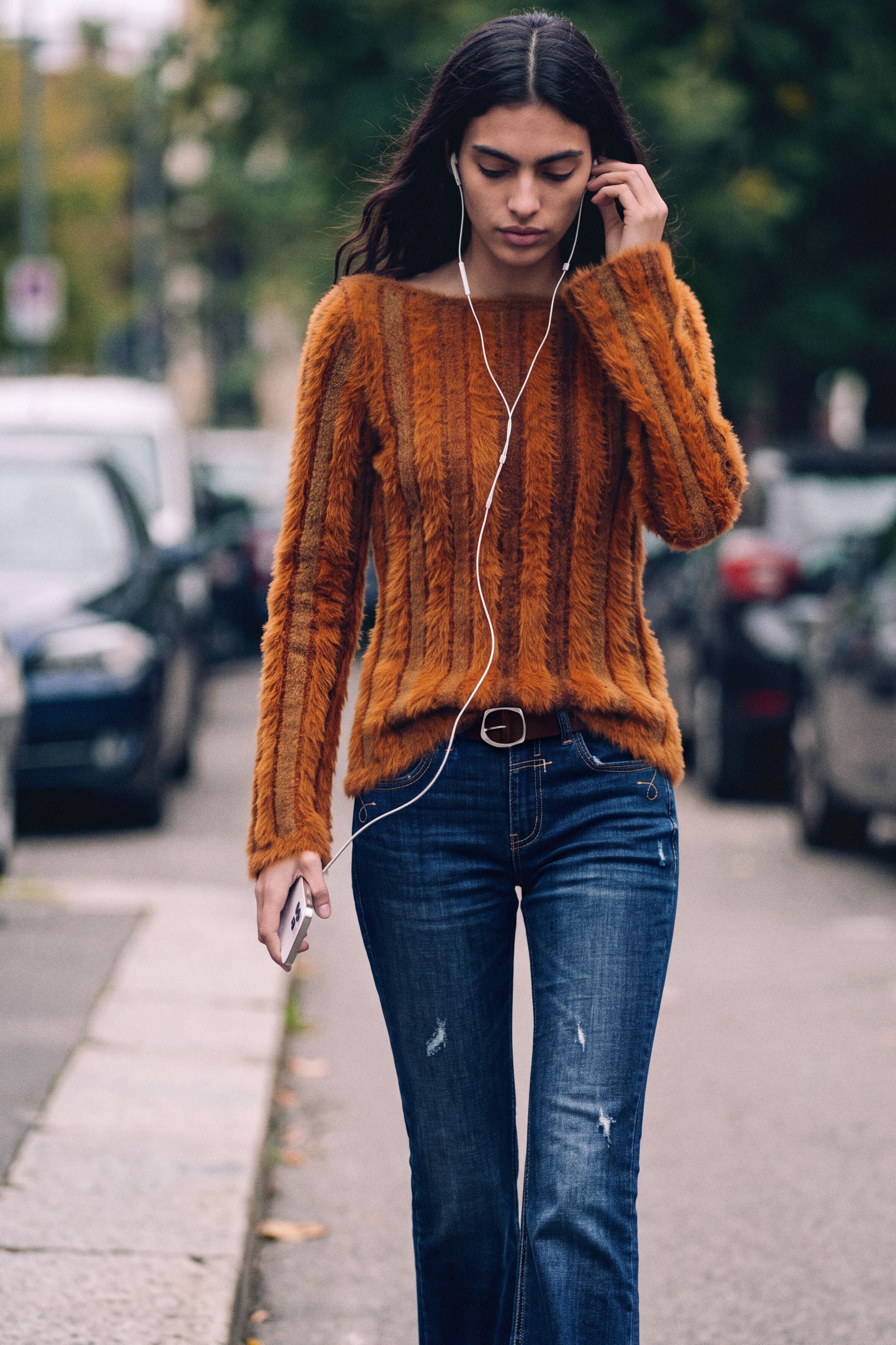 Pull côtelé avec poils, DESIGUAL