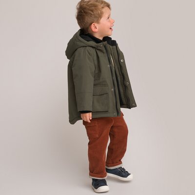 Recycled Warm Hooded Parka, 3 Months-3 Years LA REDOUTE COLLECTIONS
