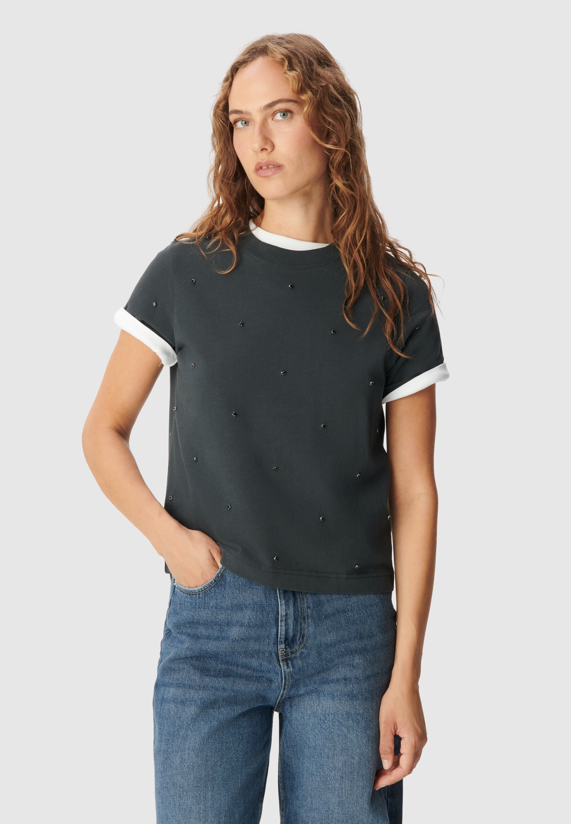 Tee-shirt décor strass, IKKS