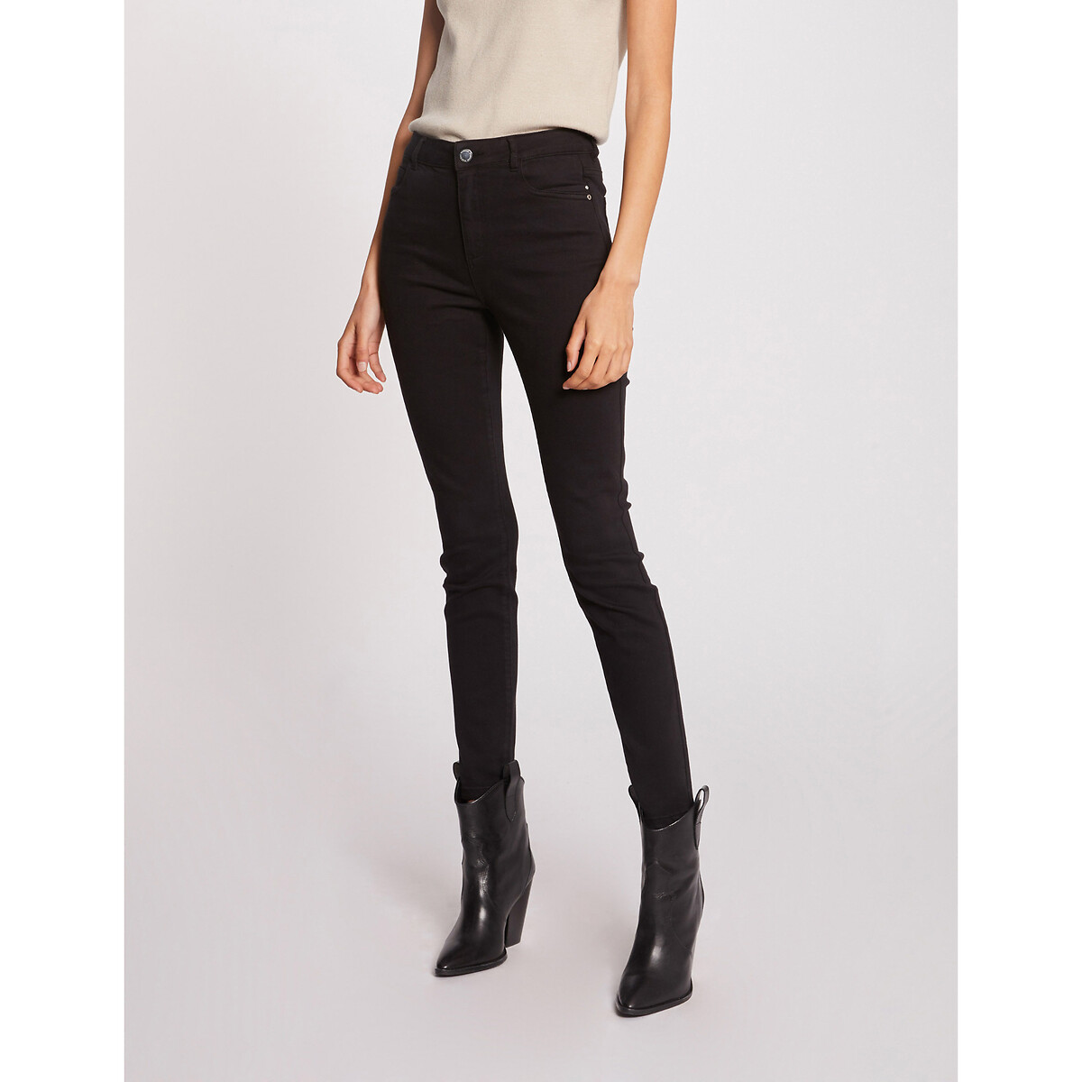 Image of Mid Rise Skinny Trousers