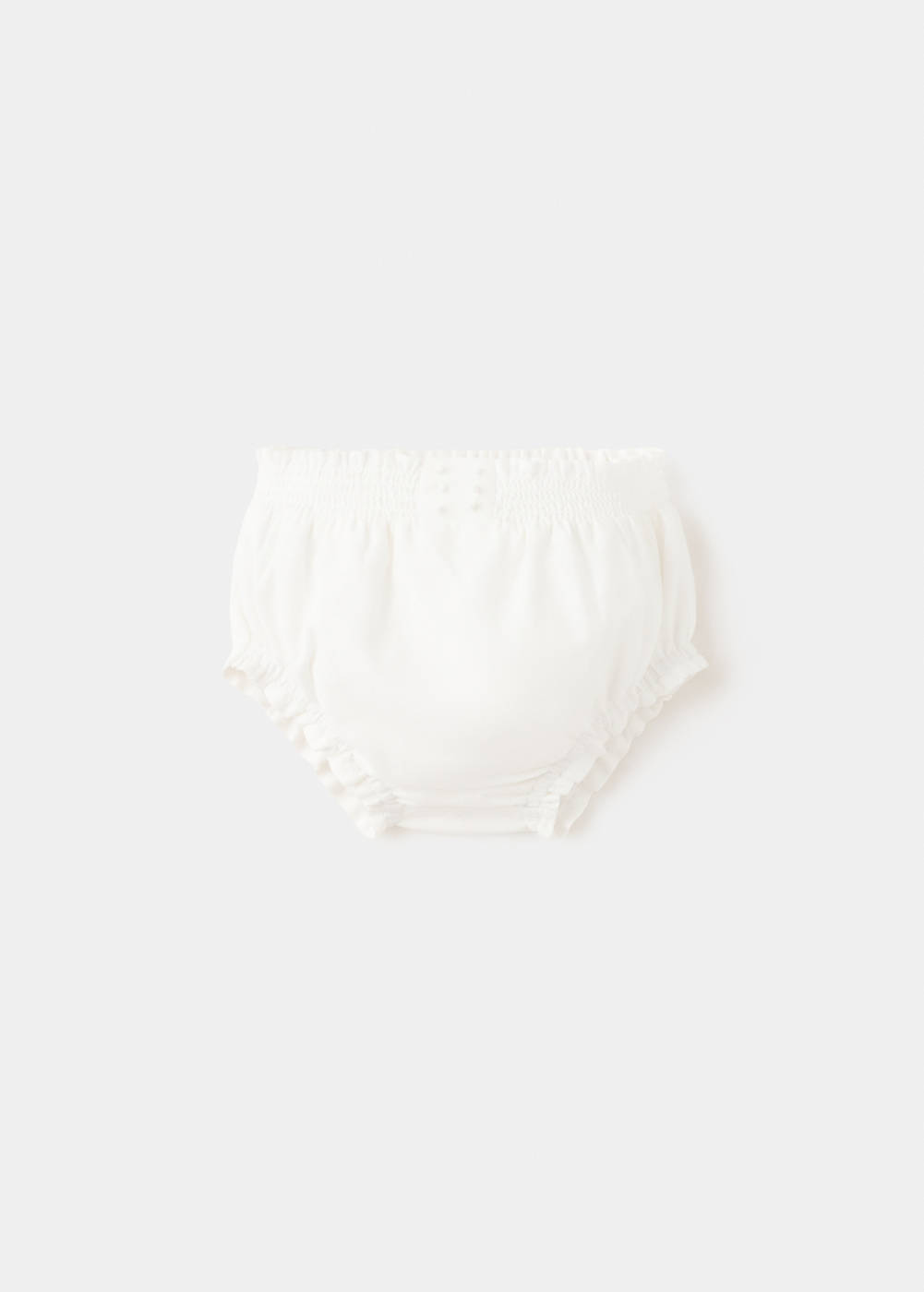 Shorts coton détails froncés, MANGO BABY