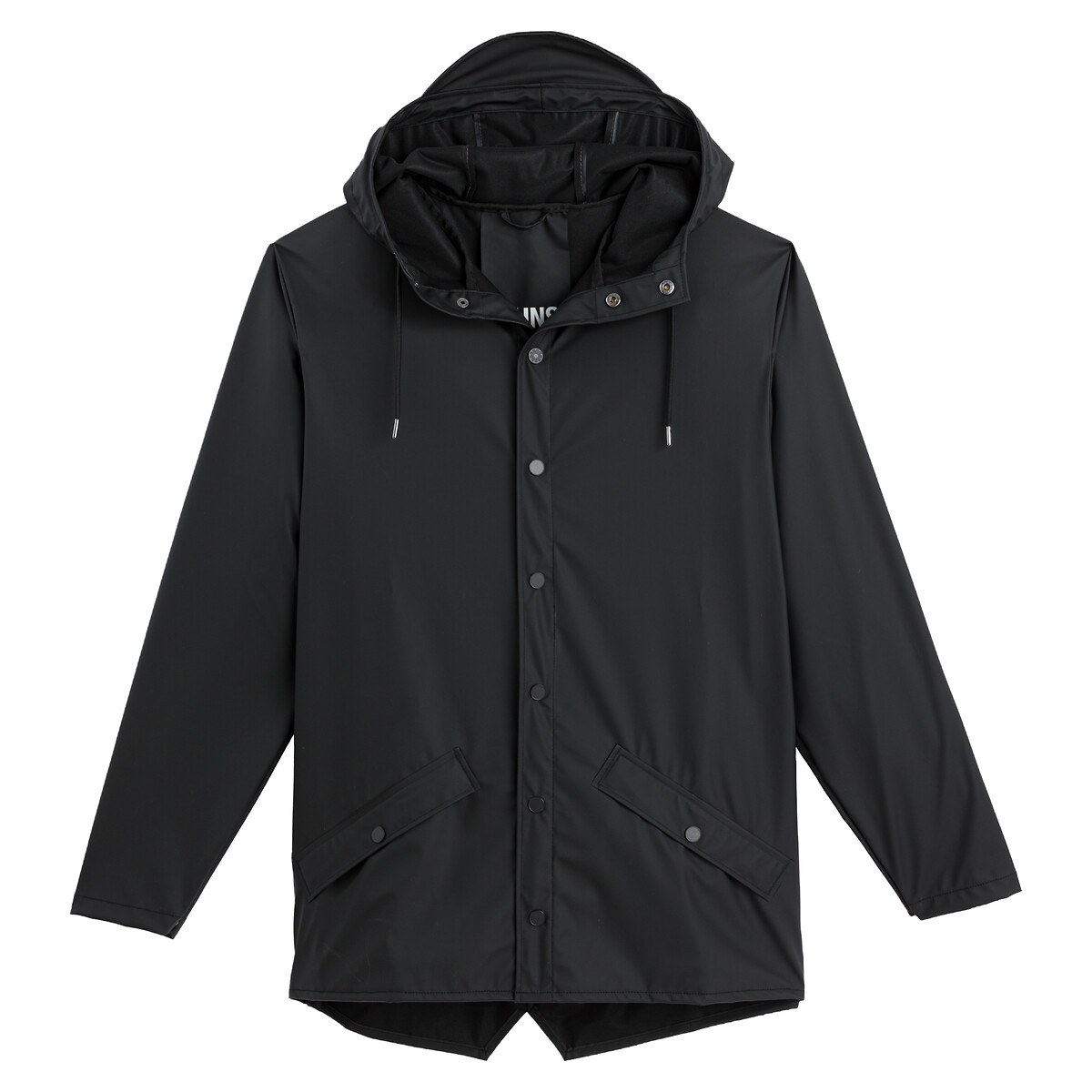 Unisex Waterproof Hooded Jacket with Zip Fastening