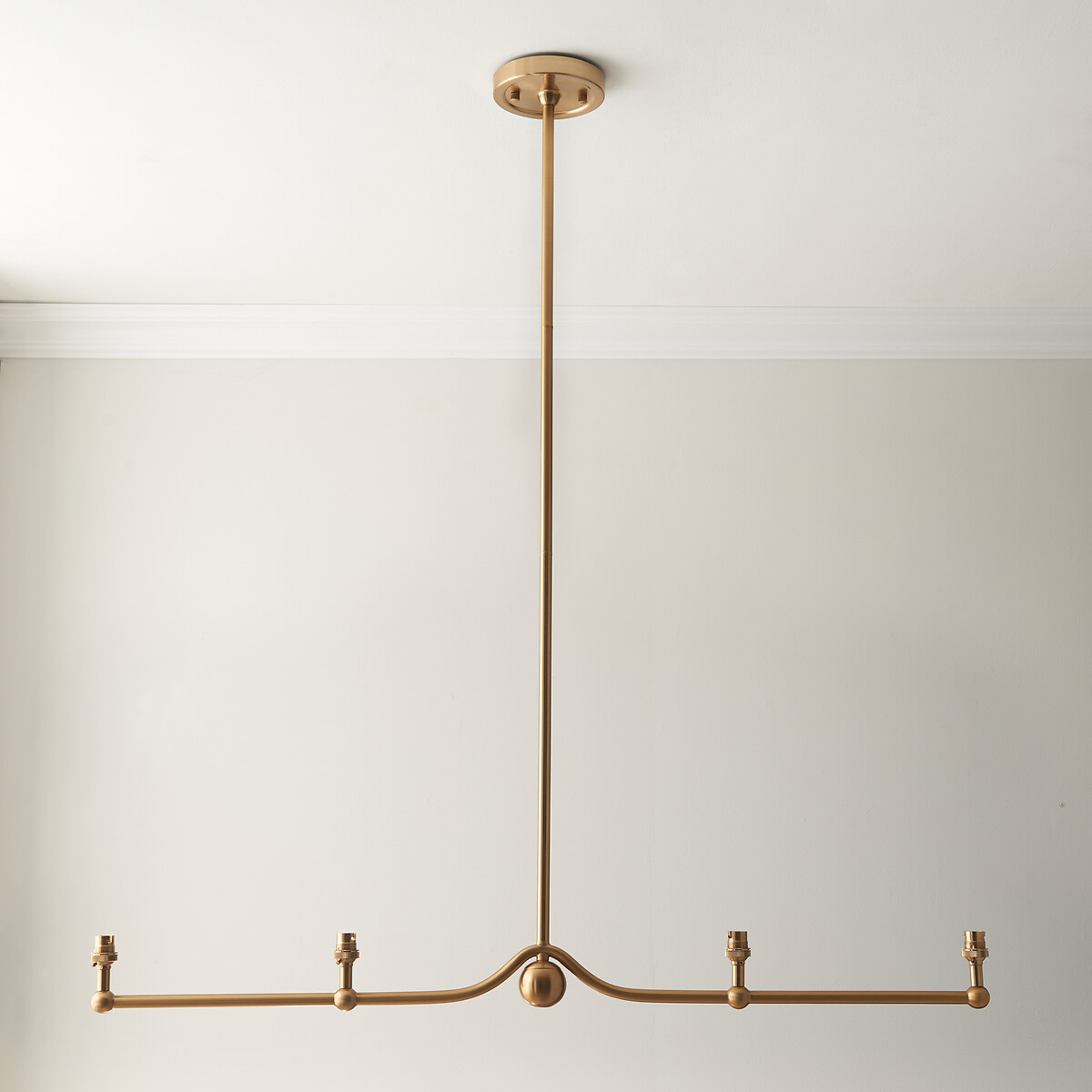 Sawyer 4-Light Bar Pendant Light in Brushed Aged Brass, ÉDITÉ