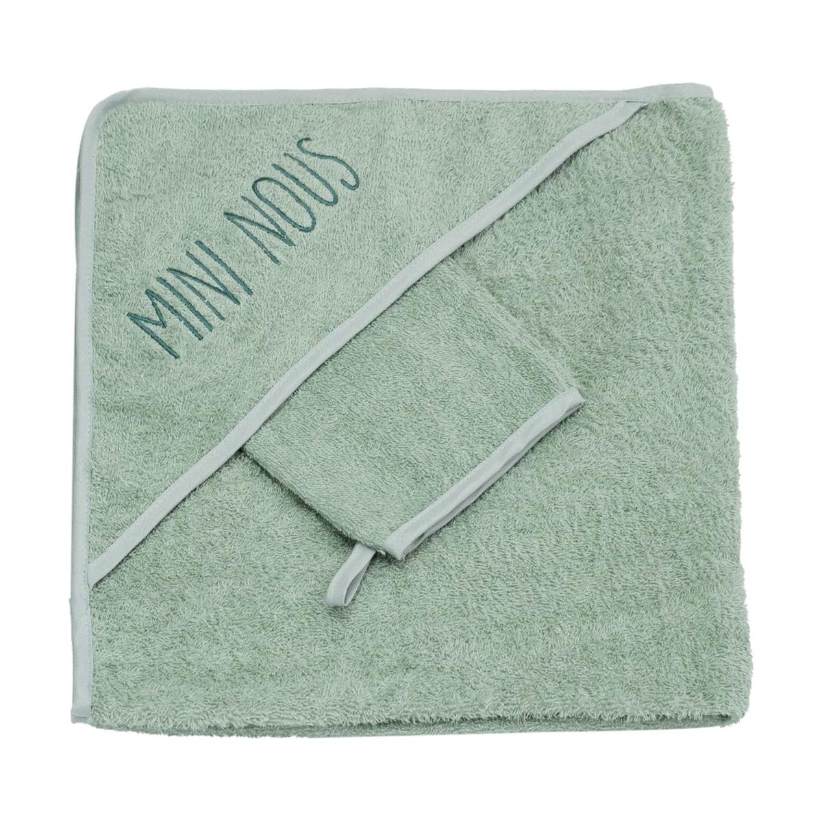 Cape de bain + gant, TROIS KILOS SEPT