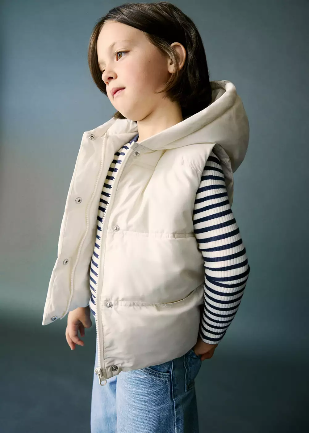 Gilet matelassé à capuche, MANGO BABY