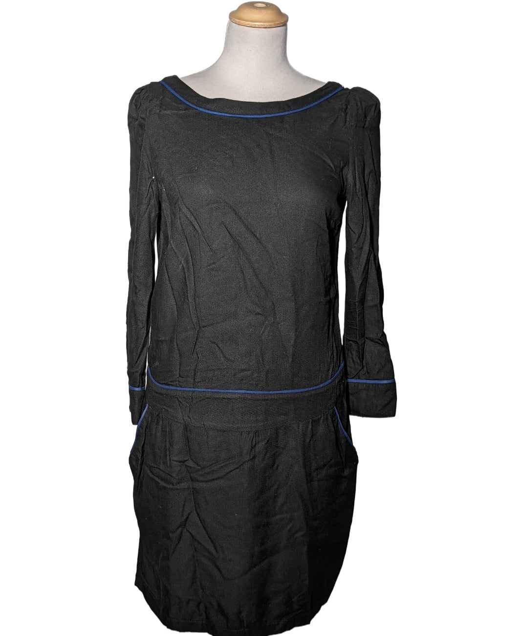 Robe Kookai Noire Taille 38 En Soie - Style Débardeur, Longueur Genou - Occasion Très Bon état
