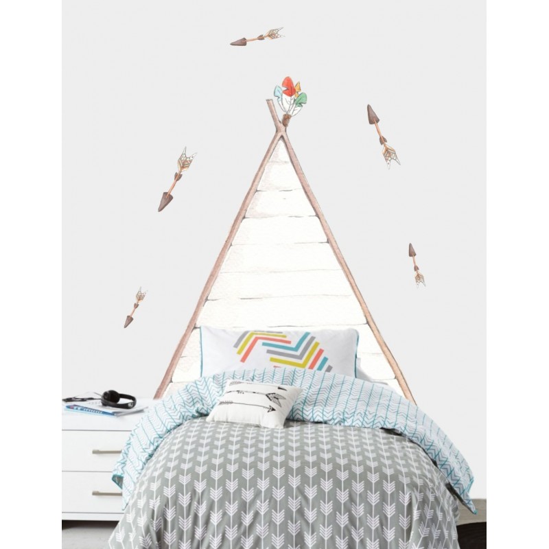 Sticker mural "tête de lit enfant" TIPI, SUENOS DE CIGUENA