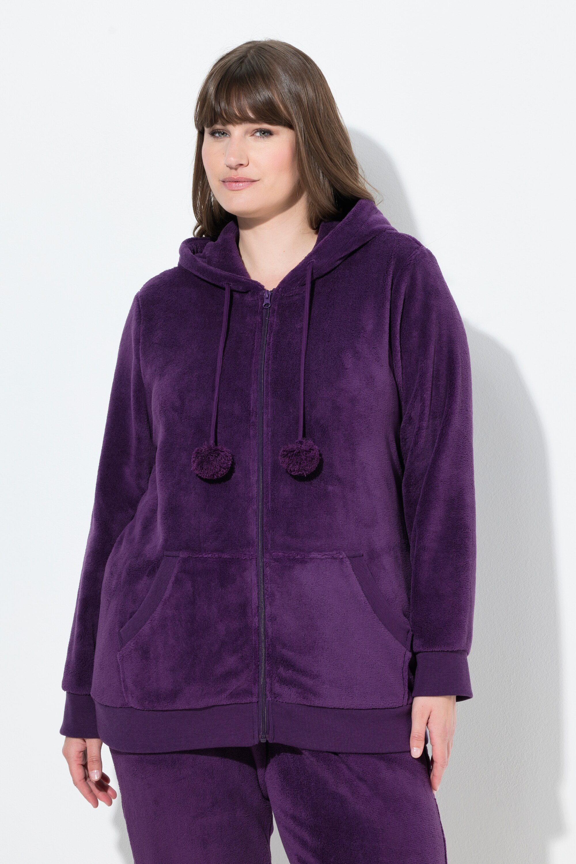 Veste homewear, peluche, capuche, ULLA POPKEN