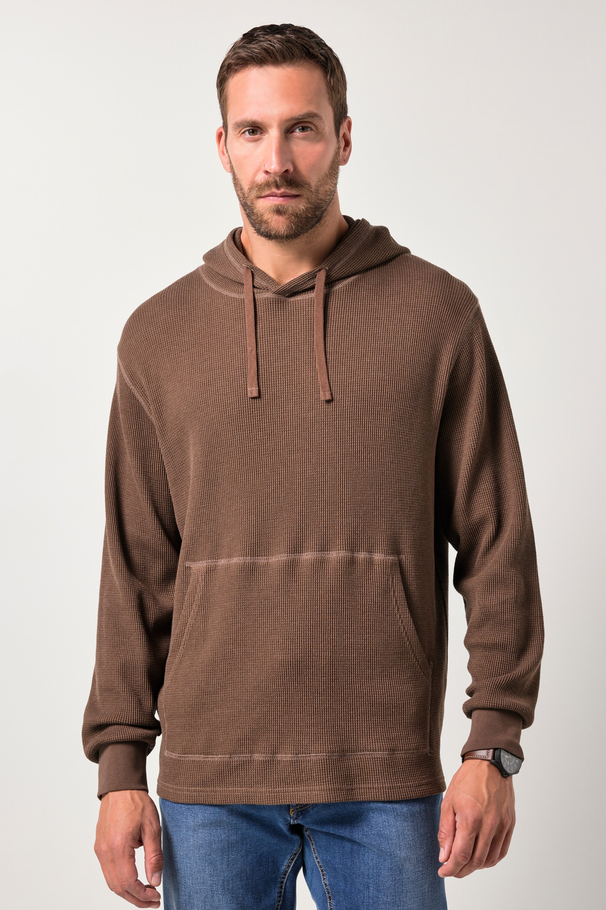 Sweat à capuche à texture gaufrée, JP1880