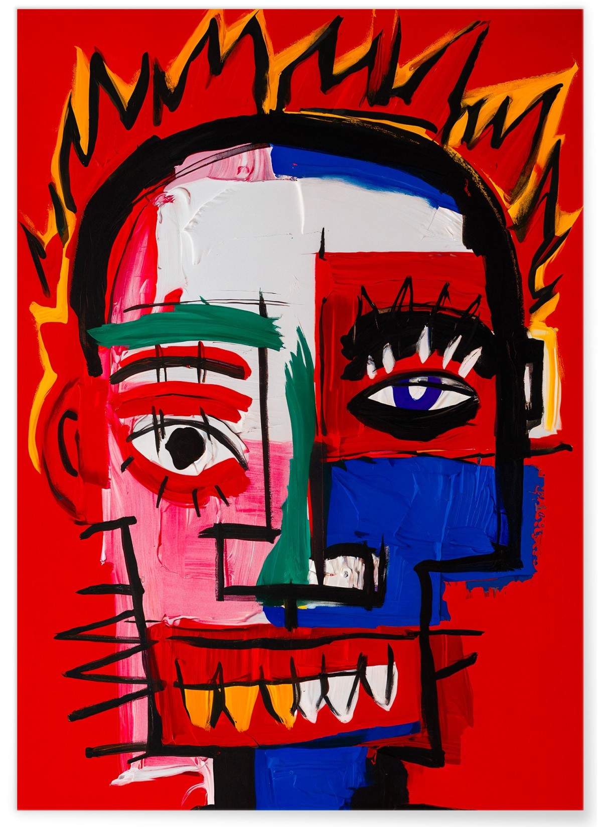 Affiche Visage rouge, L'AFFICHERIE
