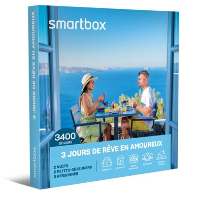 3 jours de rêve en amoureux - SMARTBOX - Coffret Cadeau Séjour SMARTBOX