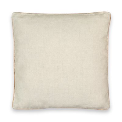 Onega Golden Bias 100% Washed Linen Cushion Cover LA REDOUTE INTERIEURS