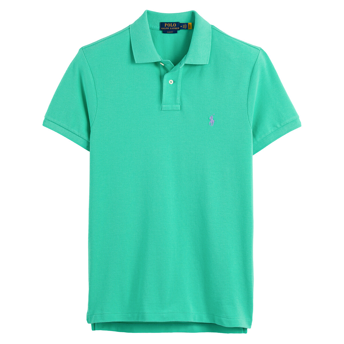 Polo Ralph Lauren Slim-fit Logo-embroidered Cotton-piqué Polo Shirt In Blue