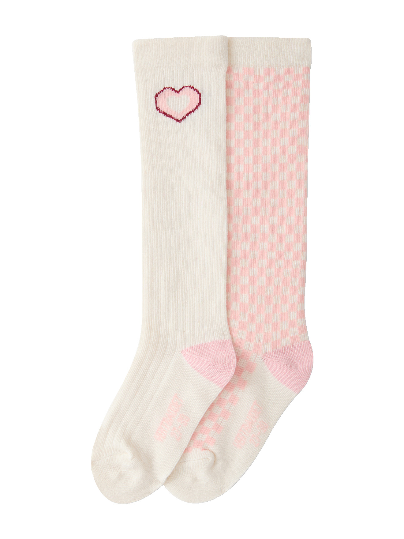Lot de 2 chaussettes hautes, VERTBAUDET