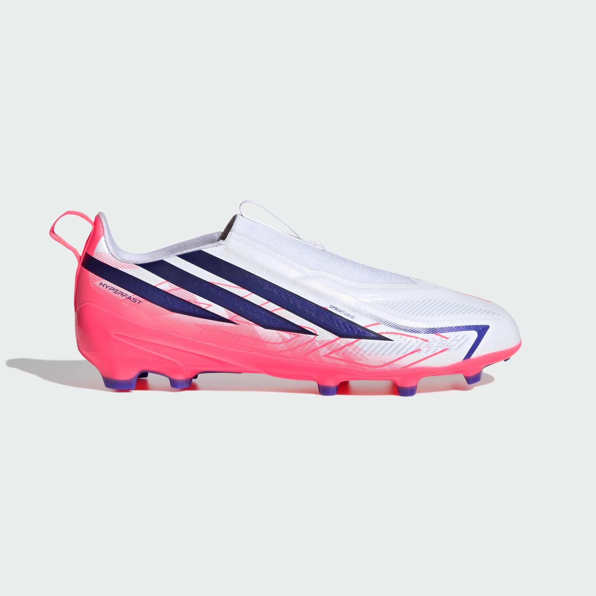 Chaussure De Football Sans Lacets F50 Hyperfast League Terrain Souple Enfants, adidas Performance