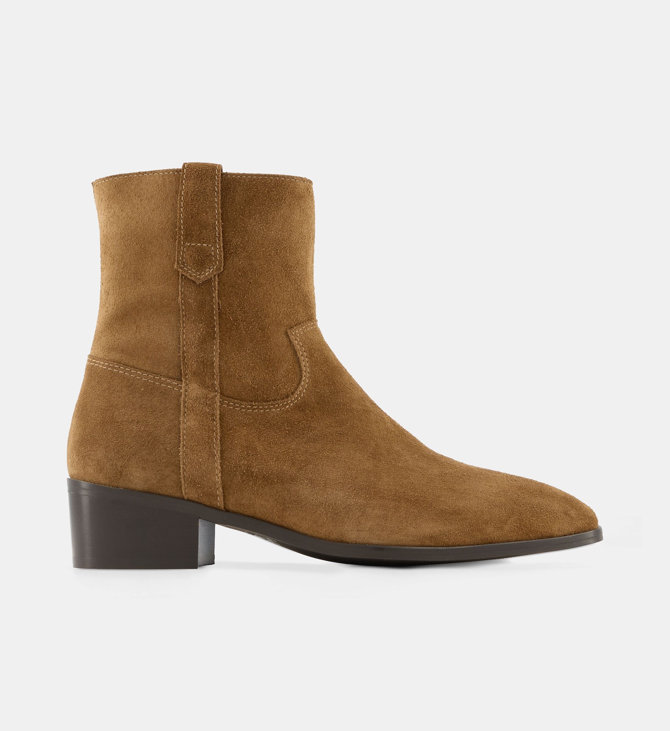 Bottines camarguaises carole cuir velours, GALERIES LAFAYETTE