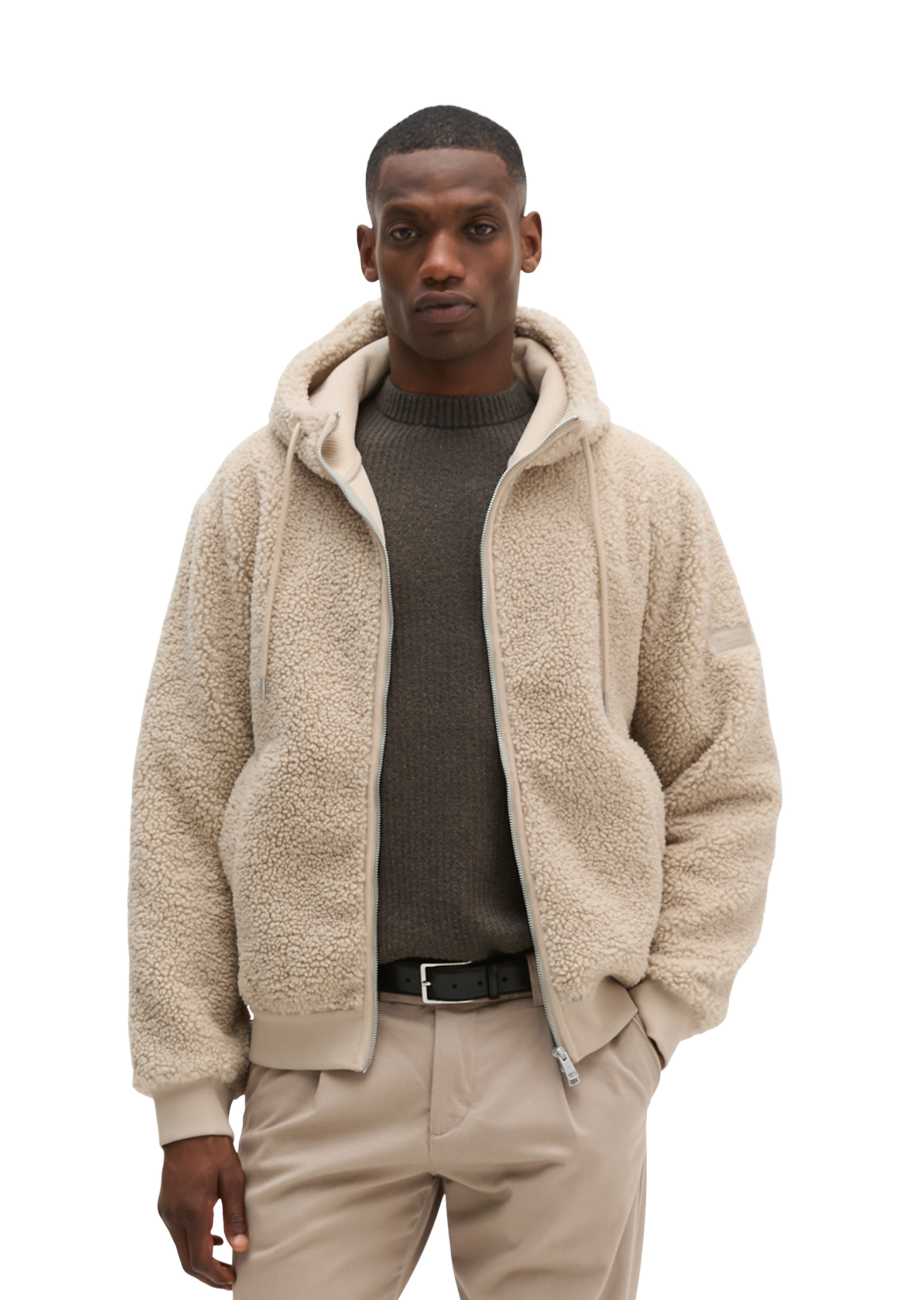 Veste sherpa décontractée avec doublure en velours côtelé, MARC O'POLO