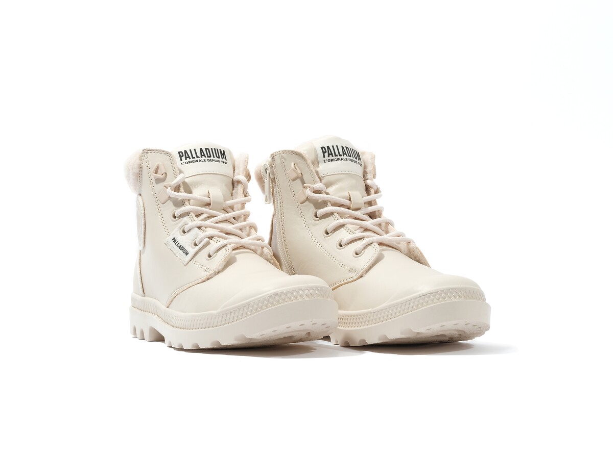 Boots cuir fourrées Pampa Hi Snow Warm, PALLADIUM