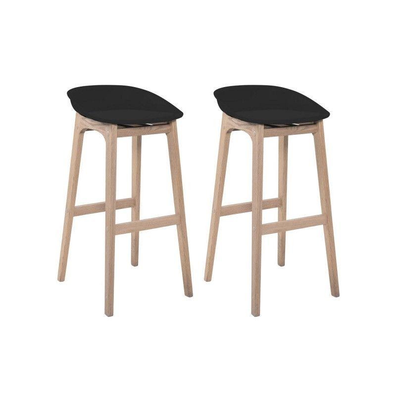 Lot de tabourets de bar en bois 65cm RIVA, MOB IN