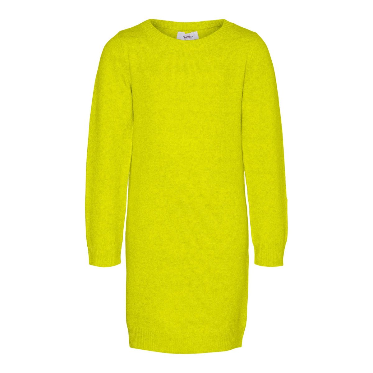 Robe en maille vmdoffy ls o-neck dress ga girl jaune - sulphur spring ...