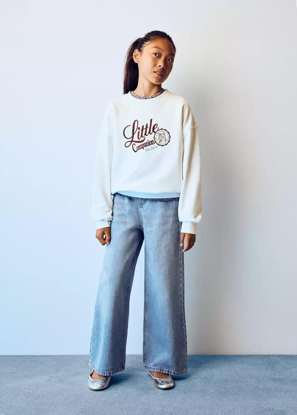 Jean wideleg taille élastique, MANGO KIDS