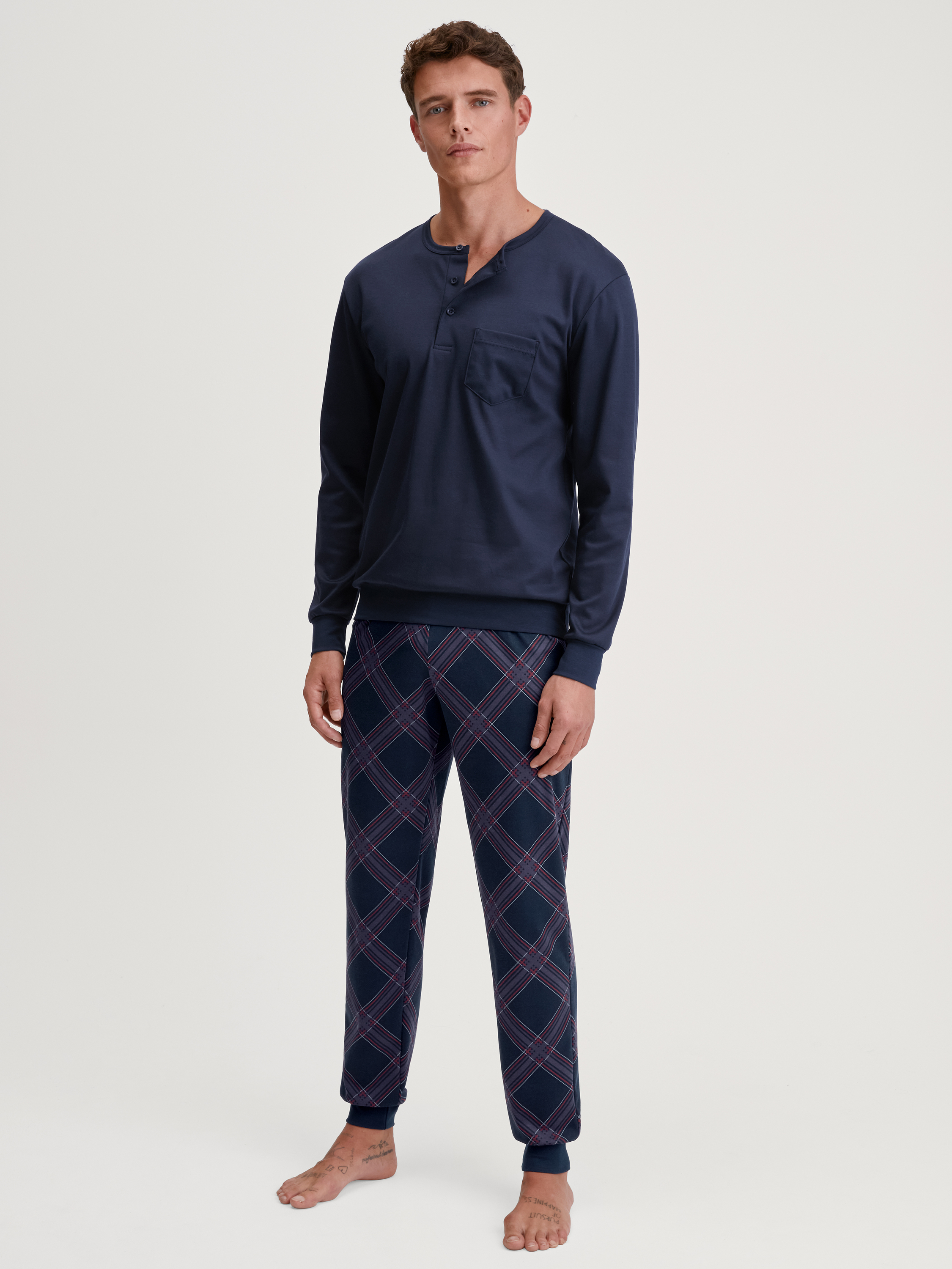 Pyjama avec bords élastiques manches longues Coton RELAX COMFY, CALIDA