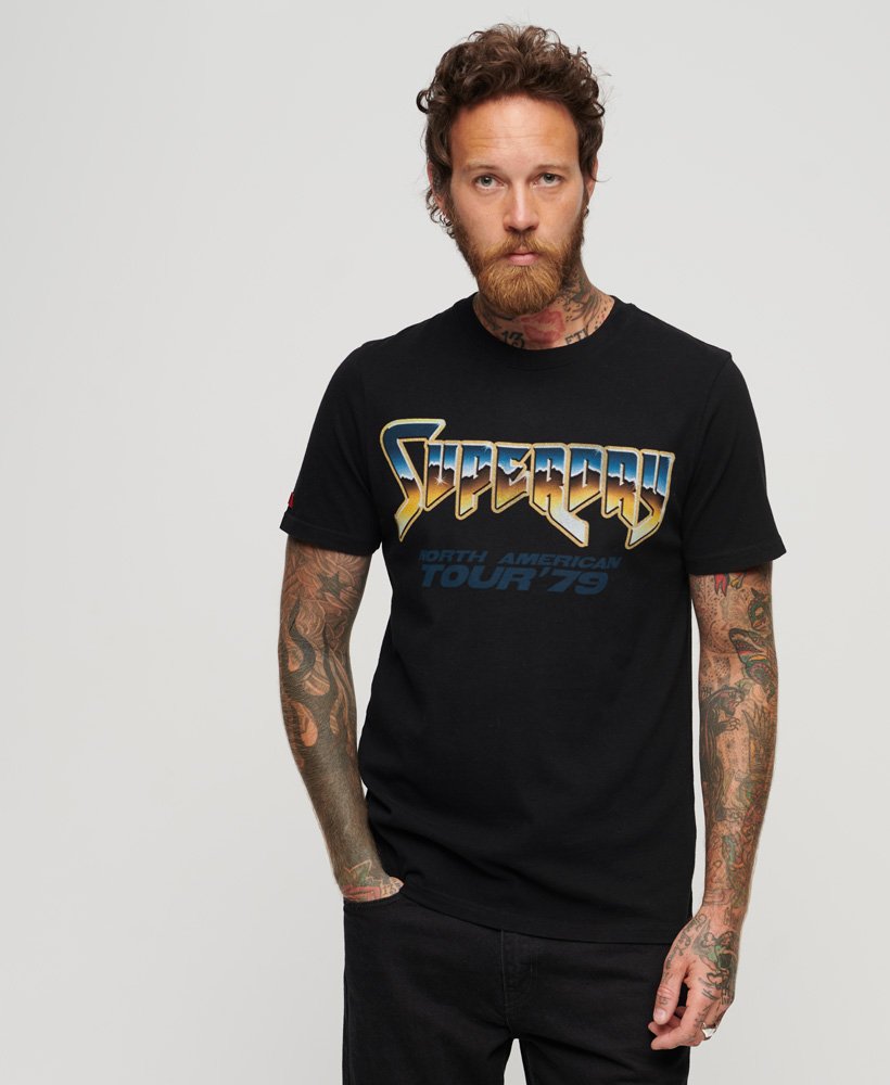 T-shirt 70's Rock Graphic Band, SUPERDRY