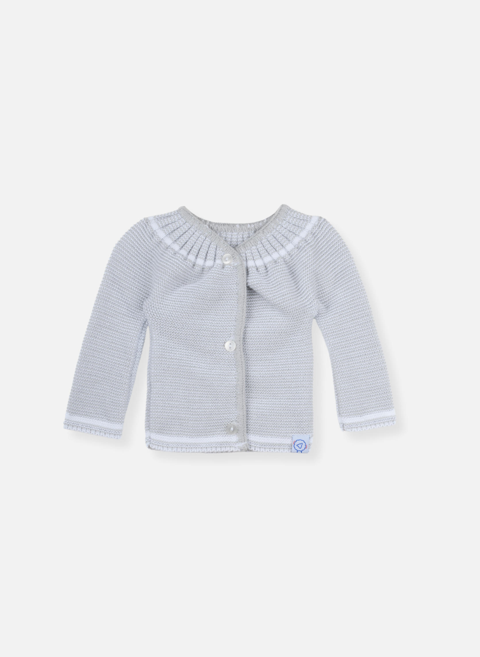 Brassière bébé naissance à boutons, LA MANUFACTURE DE LAYETTE