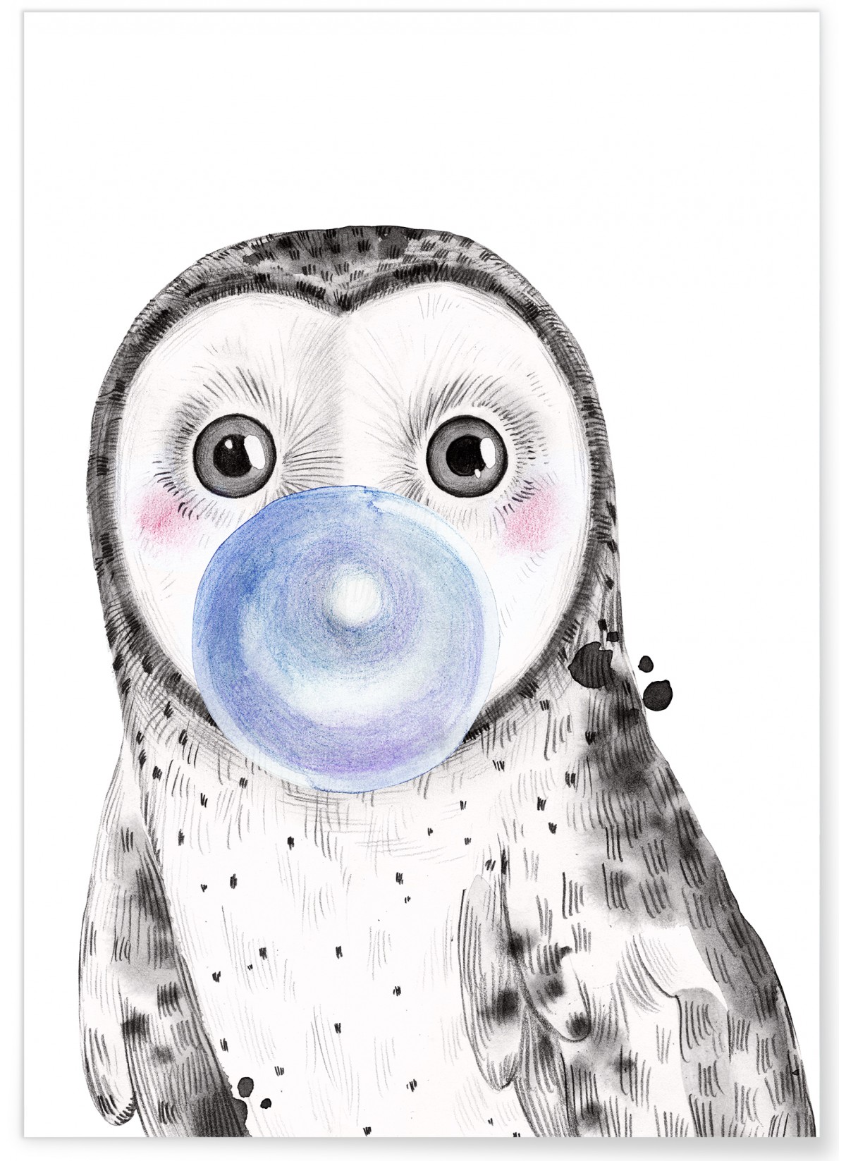 Affiche Bulle de Chouette Bleue, L'AFFICHERIE