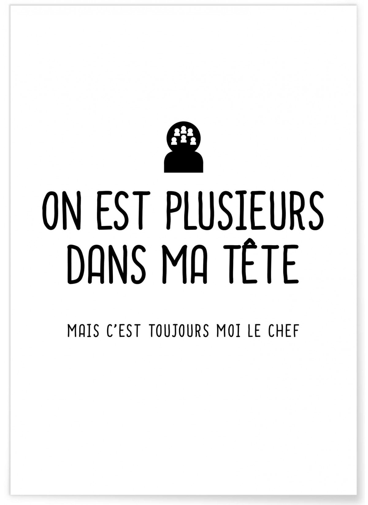 Affiche Plusieurs dans ma tête, L'AFFICHERIE