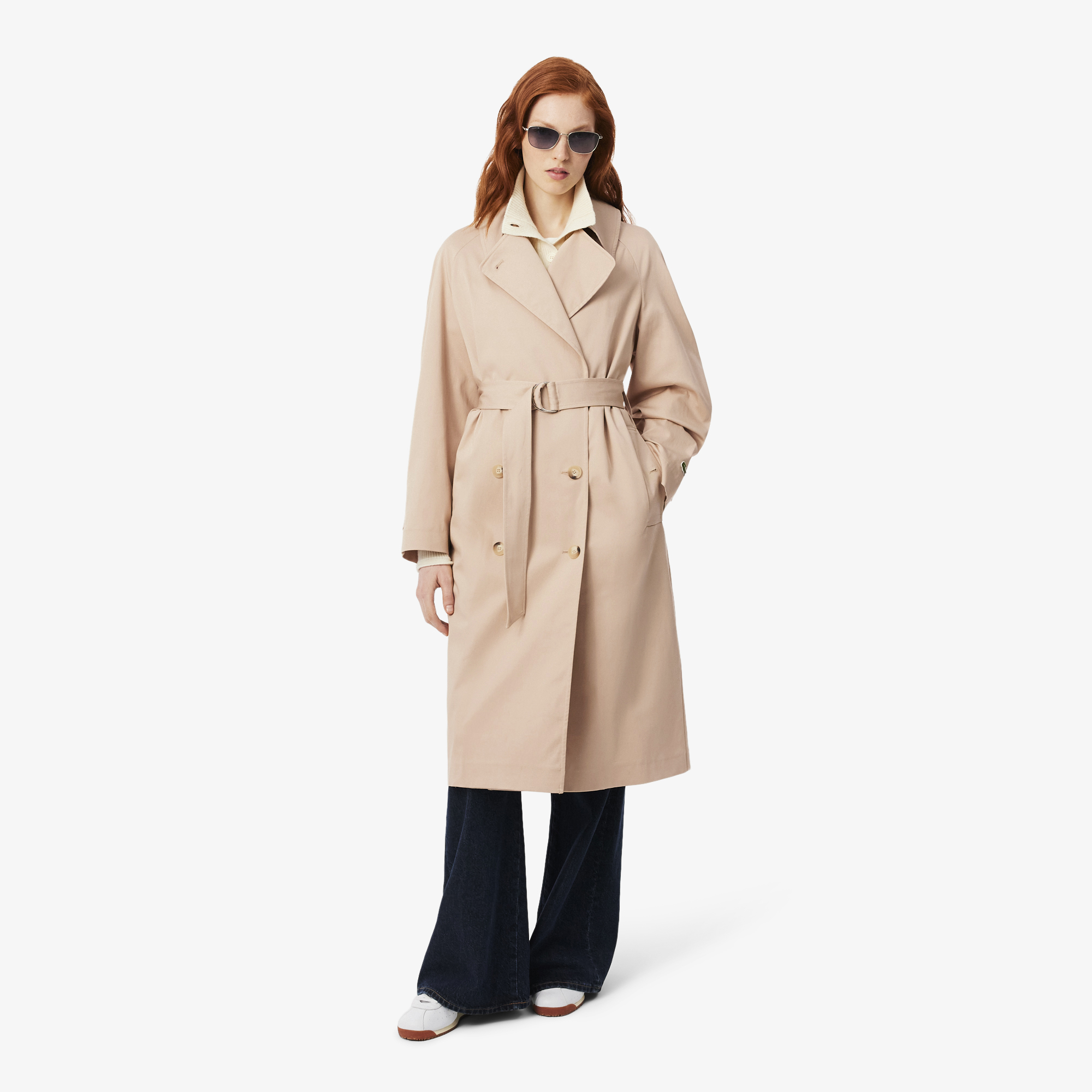 Trench-coat oversize déperlant, LACOSTE