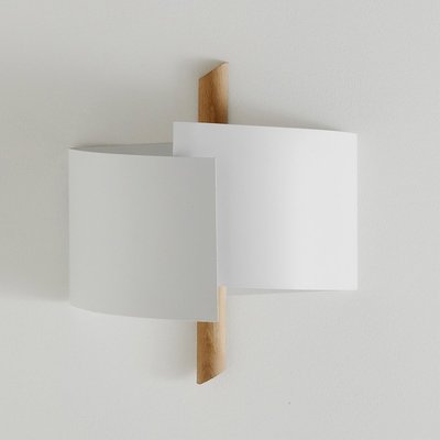 Stolico Contemporary Wall Light in Beech & Metal SO'HOME