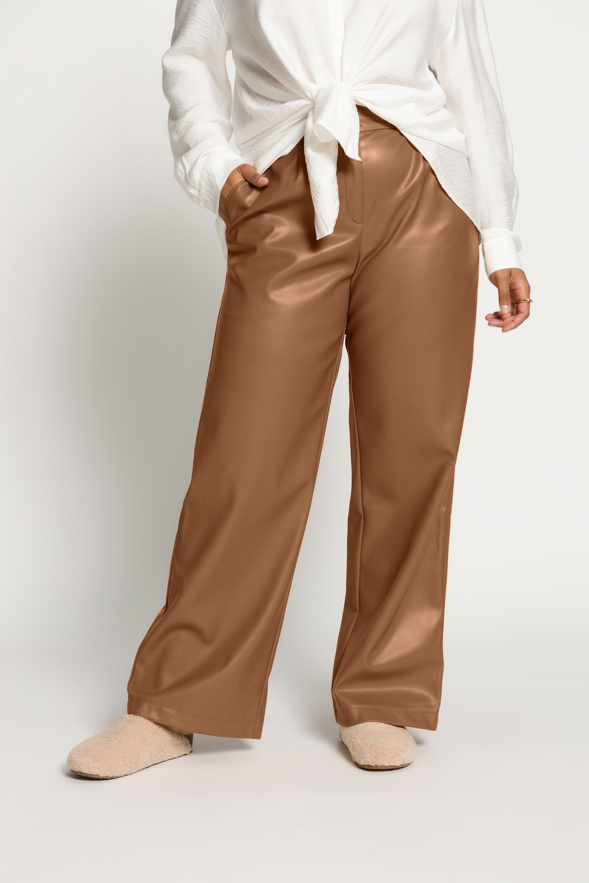 Pantalon Femme Max Studio - Coupe Flare Courte - Taille Junior 6 - Couleur Olive - Viscose - Neuf Avec étiquettes