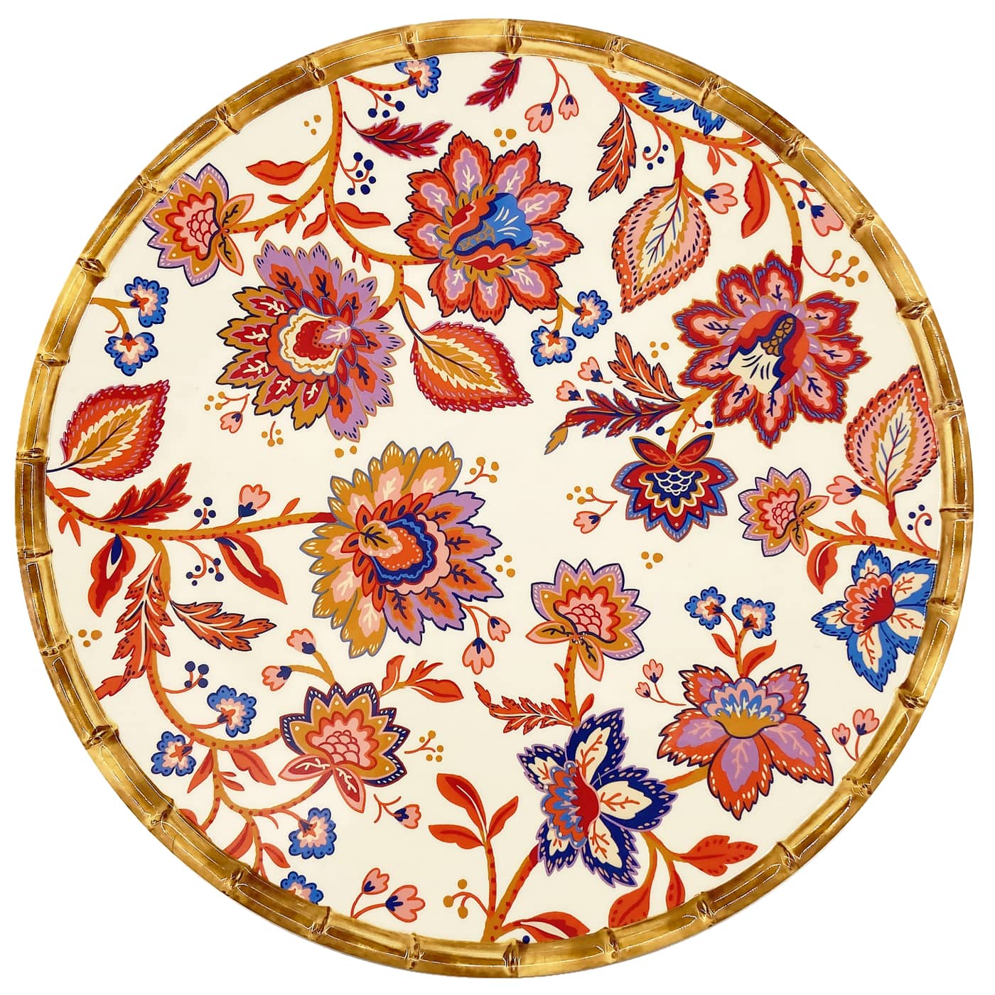 Plat de service rond Jaipur 35,5 cm, LES JARDINS DE LA COMTESSE