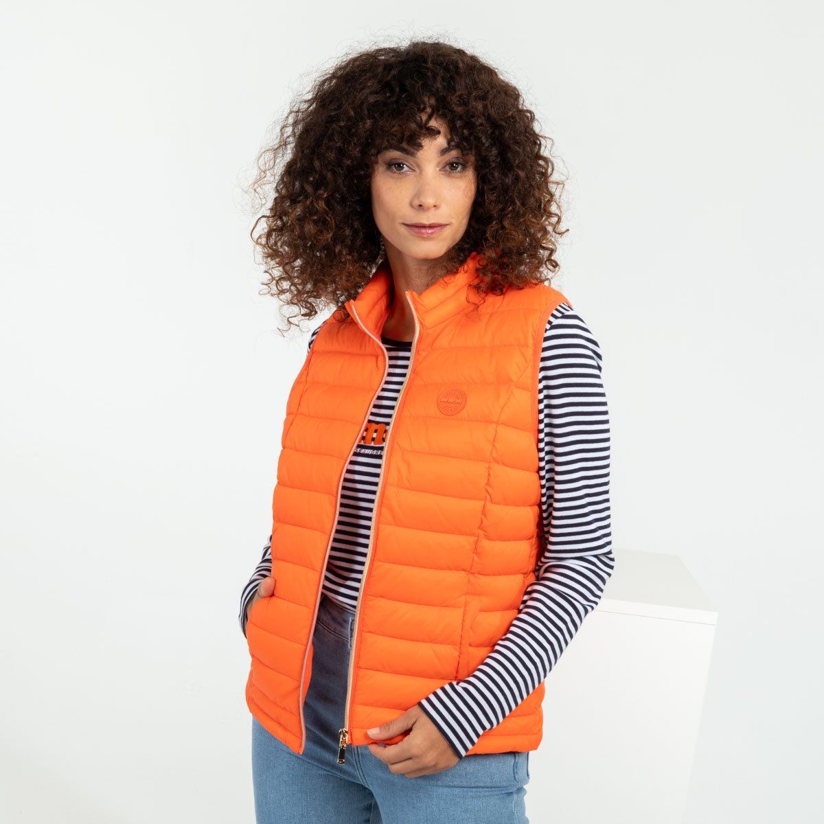 Doudoune sans hotsell manche femme orange