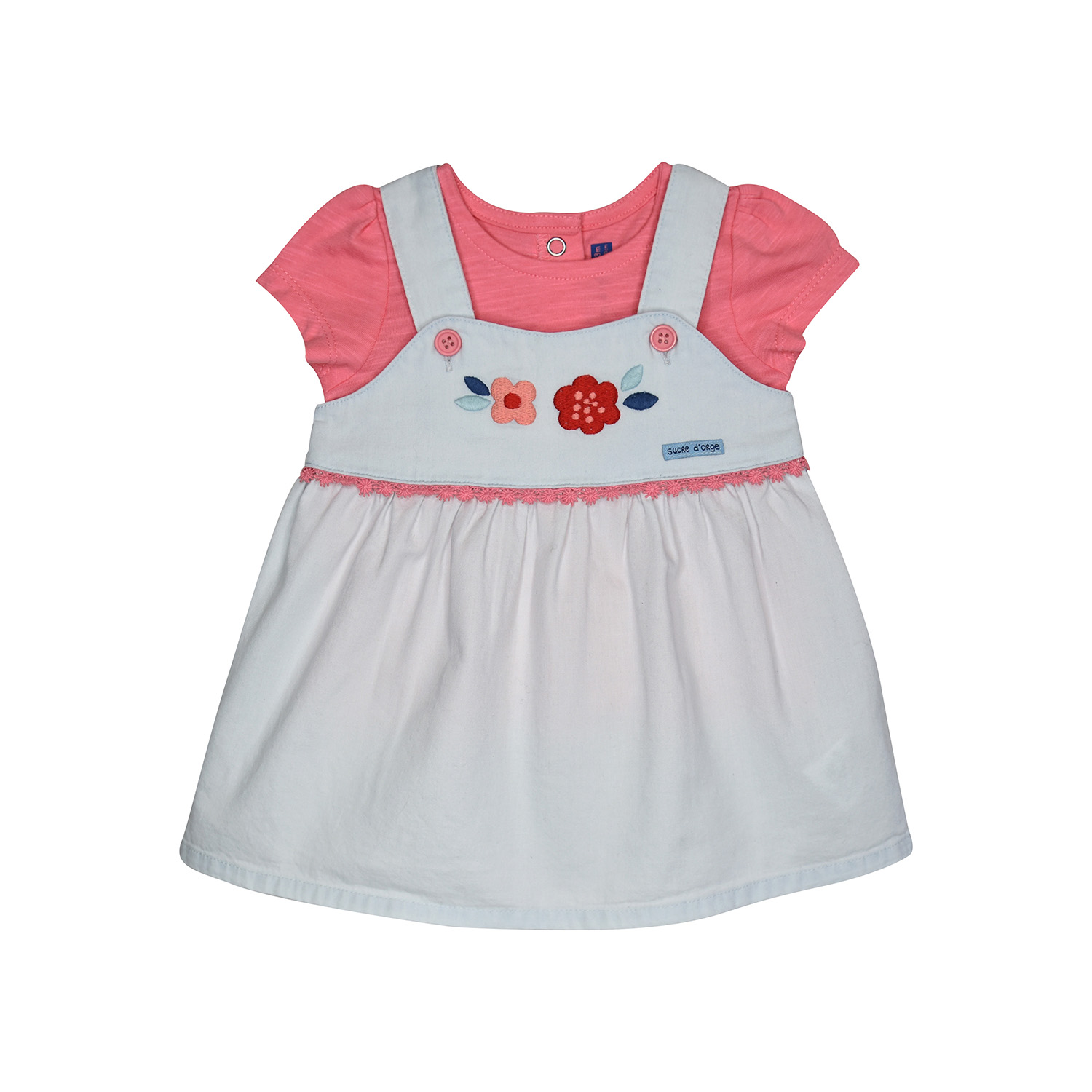 Tee shirt robe gaelane jean bebe, SUCRE D'ORGE