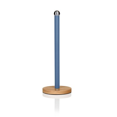 Nordic Towel Pole in Blue with Wooden Base SWAN