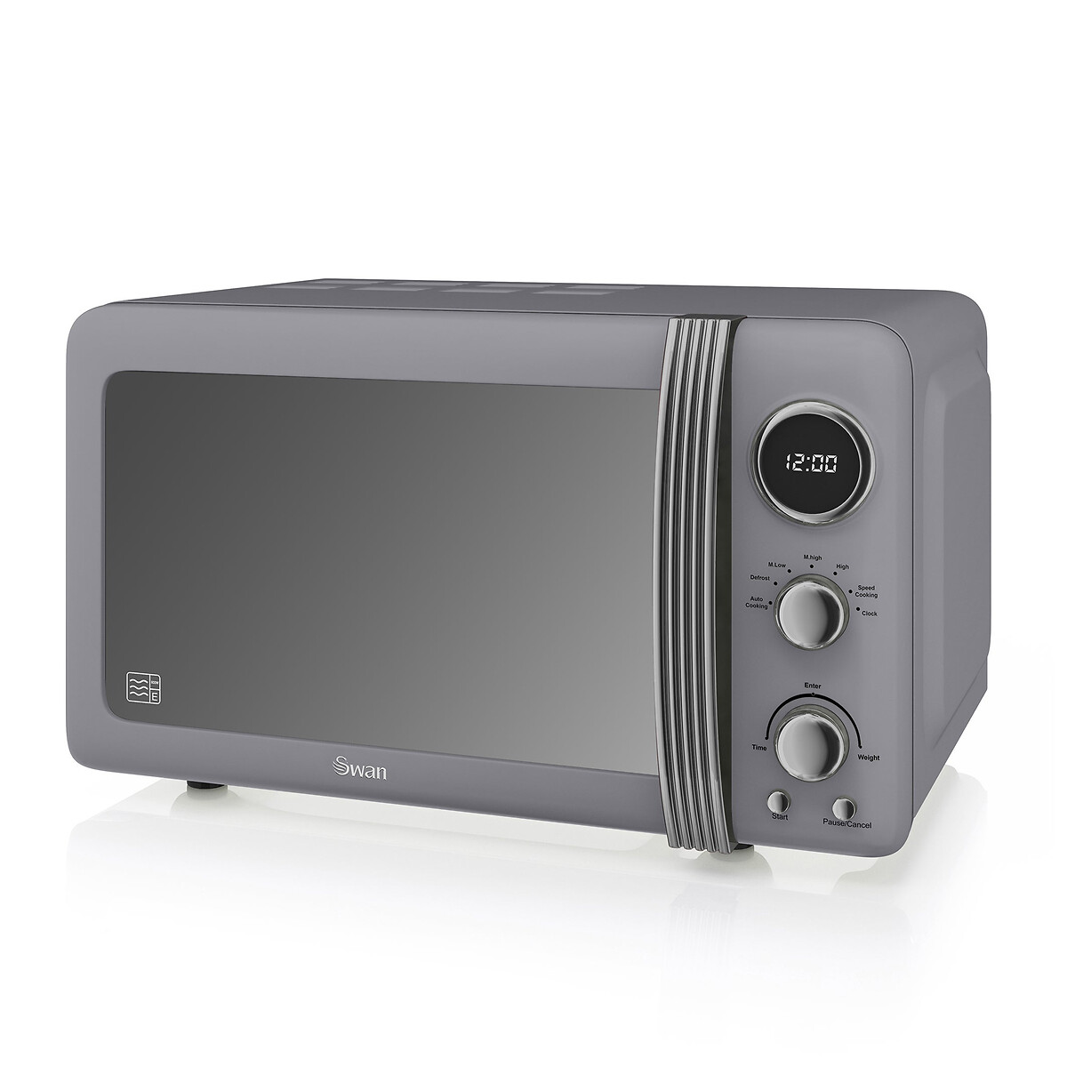 Retro 800W Digital Microwave - SM22030L, SWAN