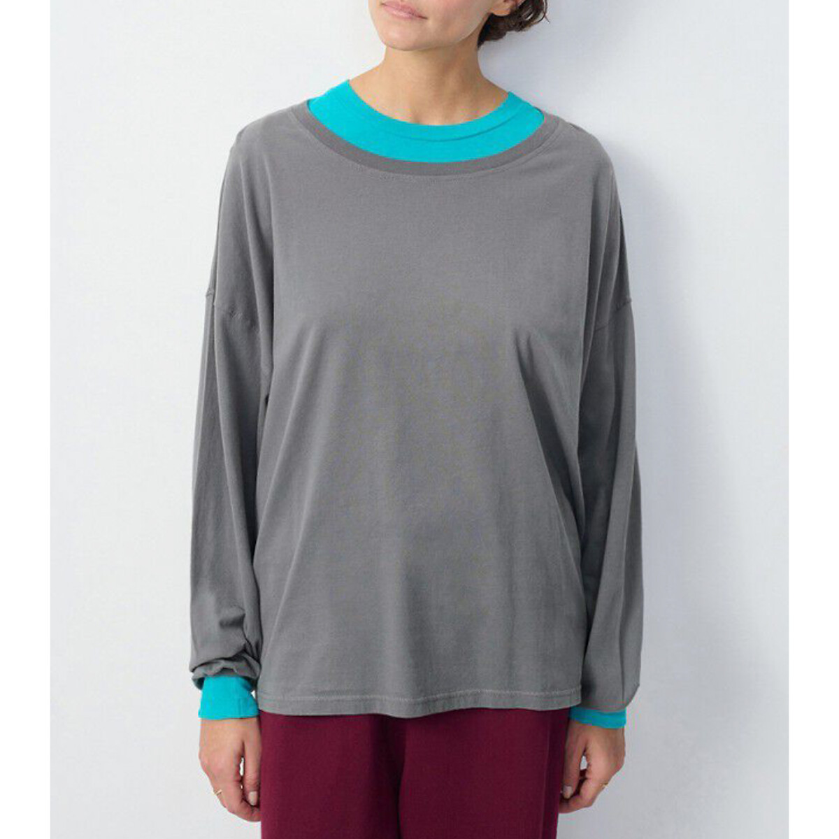 T-shirt met ronde hals en lange mouwen VUPAVILLE