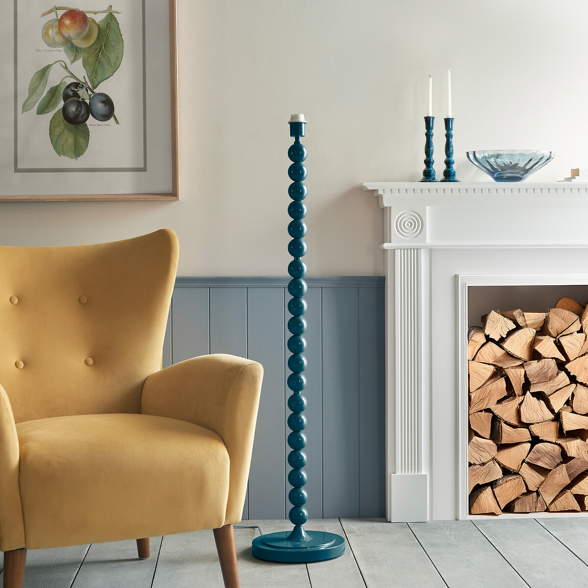 Hazel Bobbled Floor Lamp in Gloss Finish, ÉDITÉ