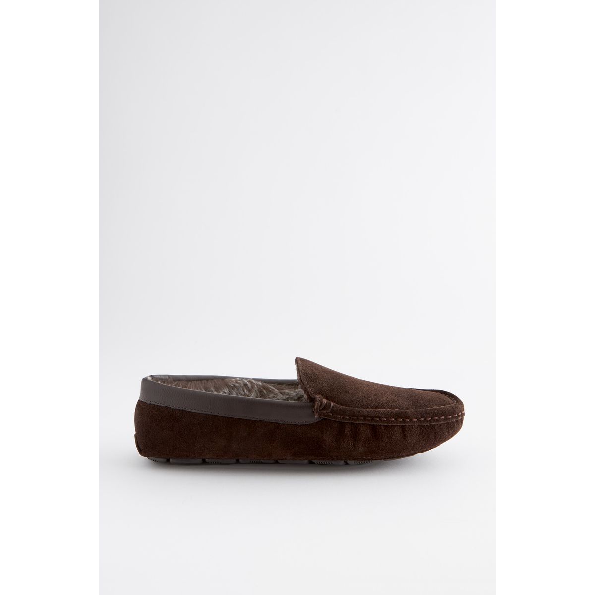 Mocassins luxueux en daim à enfiler, NEXT