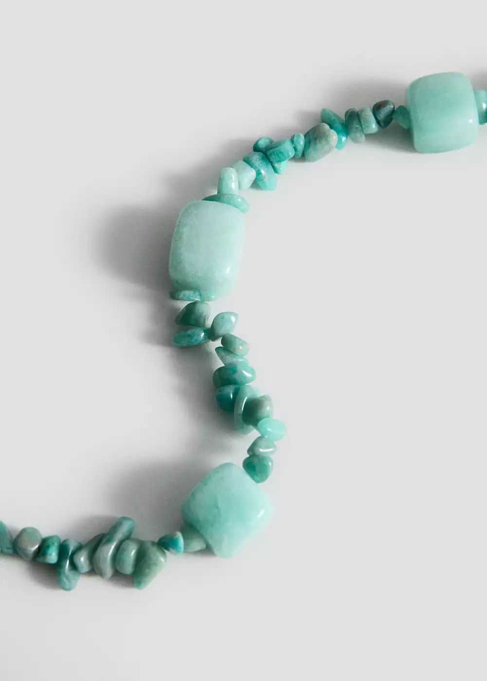 Collier perles pierre, MANGO