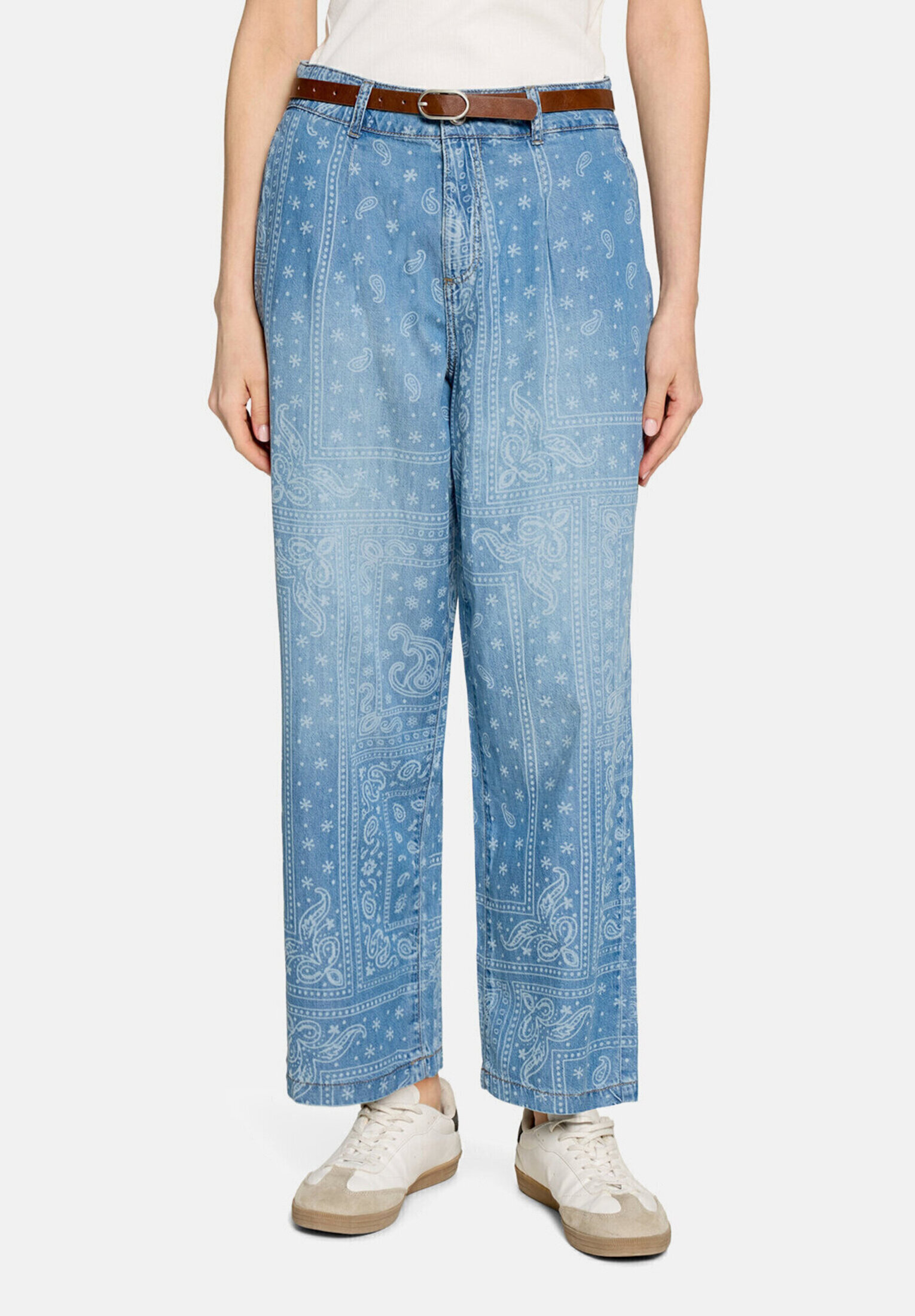 Pantalon casual à ceinture, CARTOON