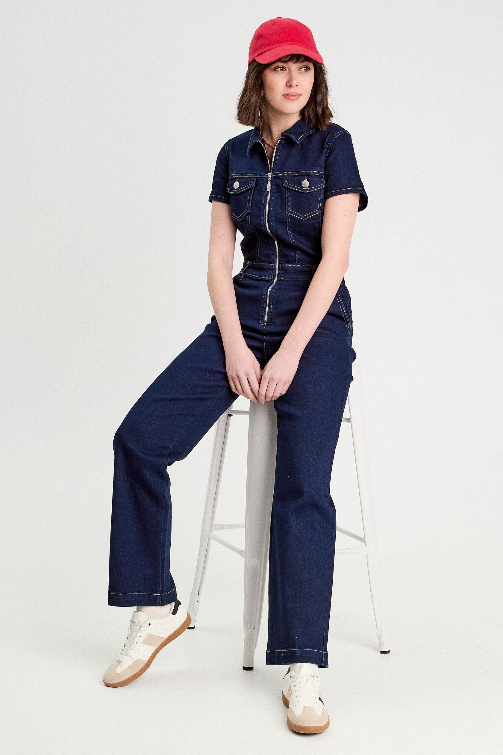 Combinaison pantalon en jean, CACHE CACHE