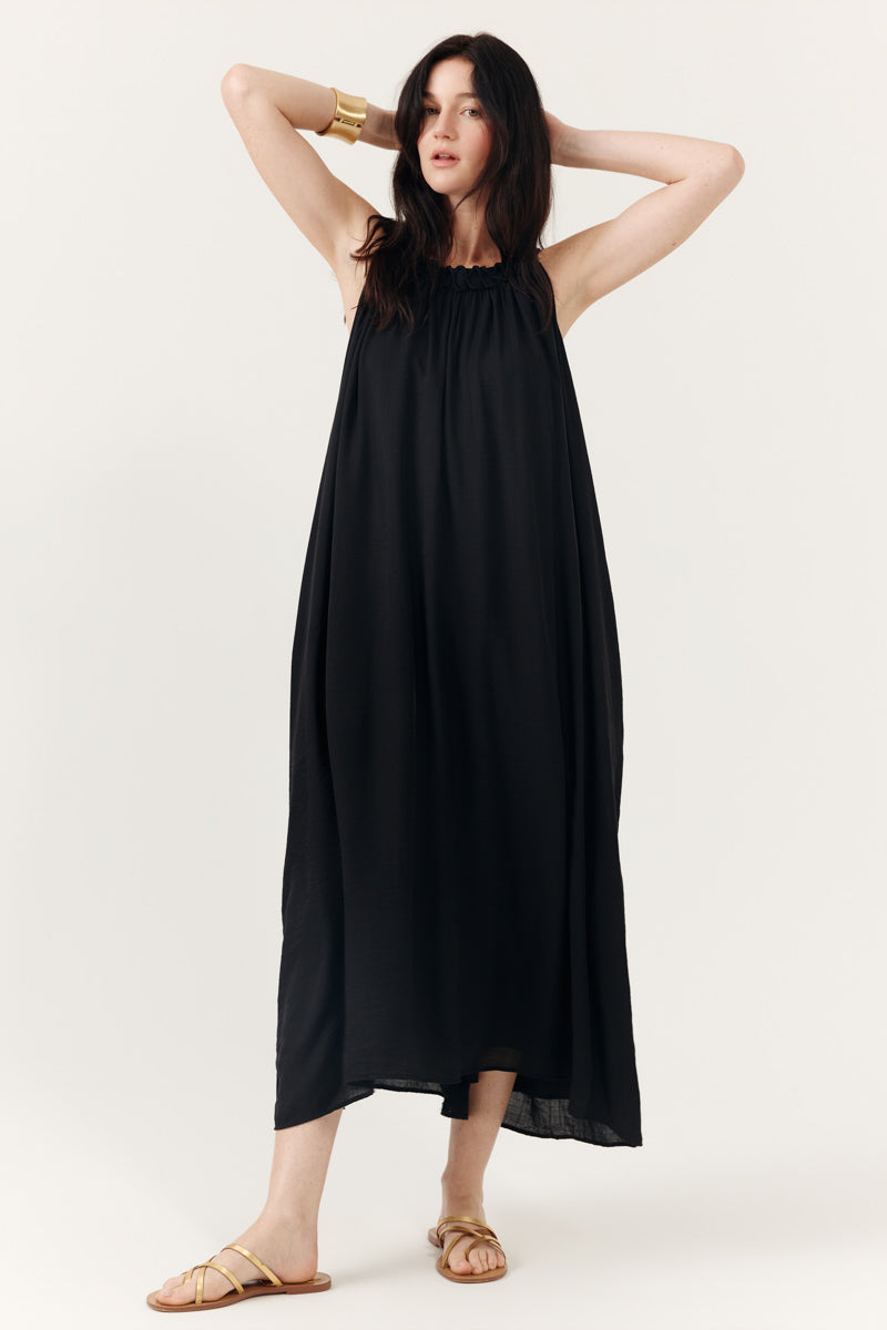 Robe longue sans manches coupe droite Elira, ARTLOVE