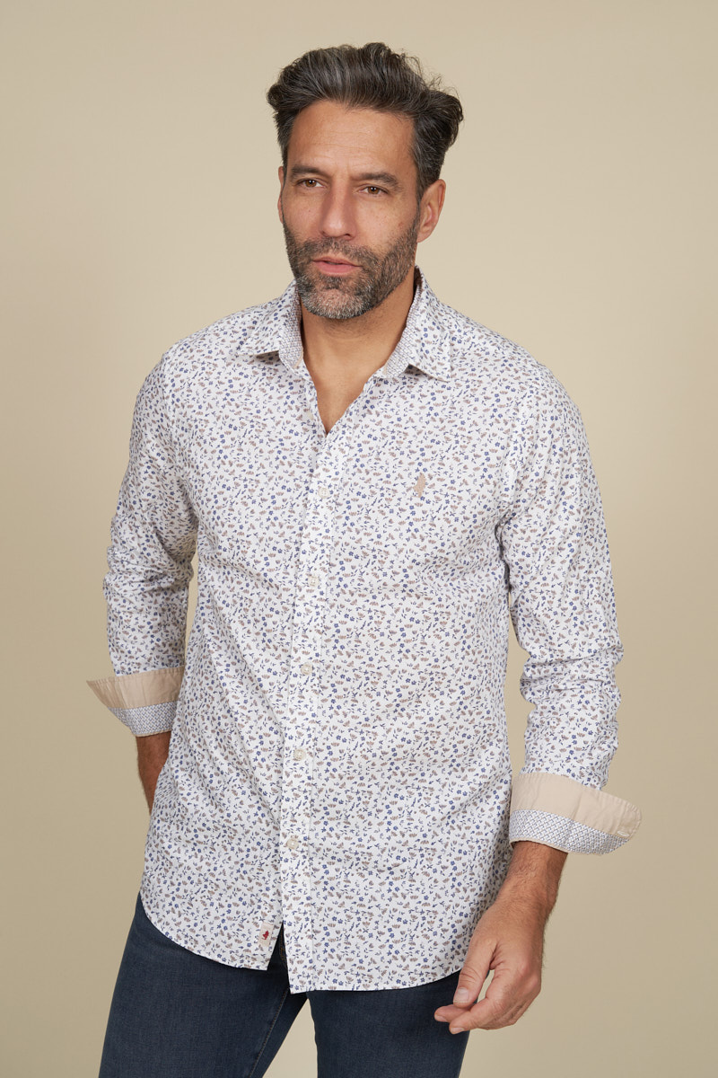 Chemise imprimée à motifs florales, MCS