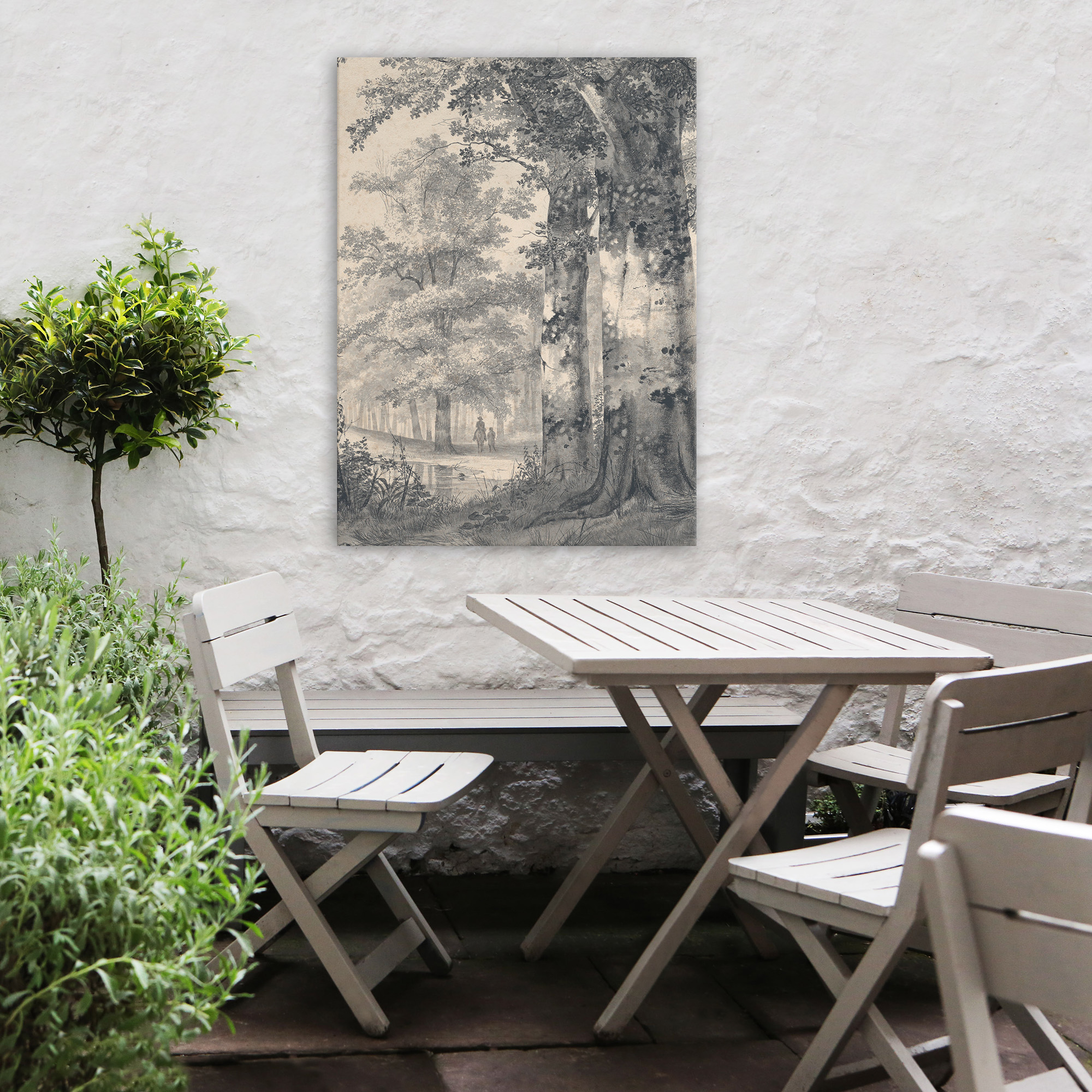Tableau de jardin Promenade en forêt, ART FOR THE HOME
