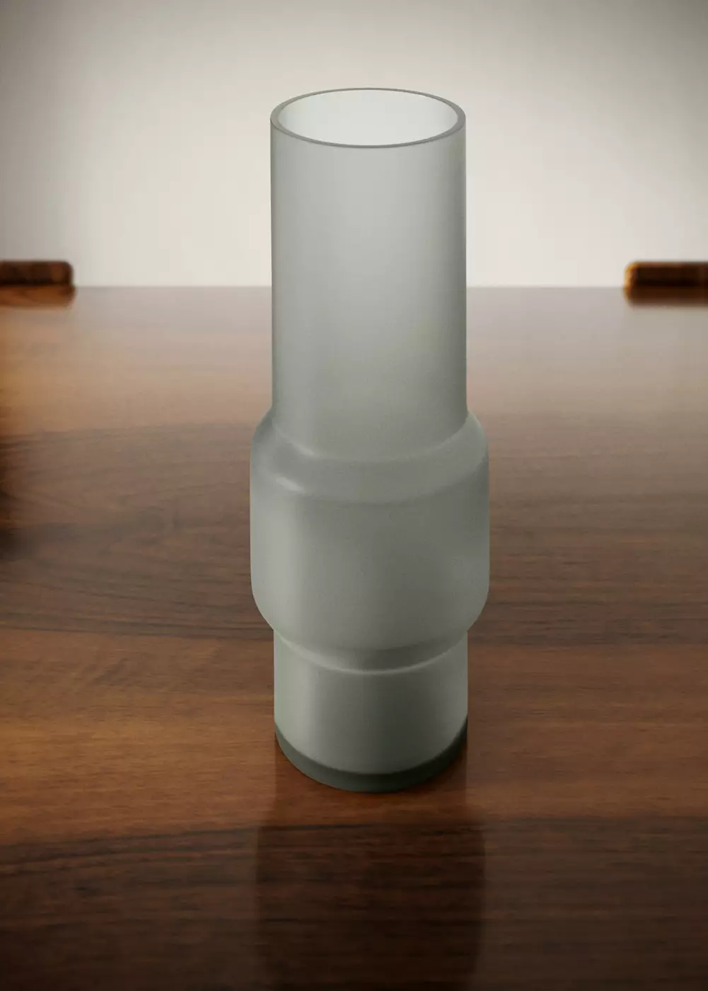 Vase en verre gris, MANGO HOME