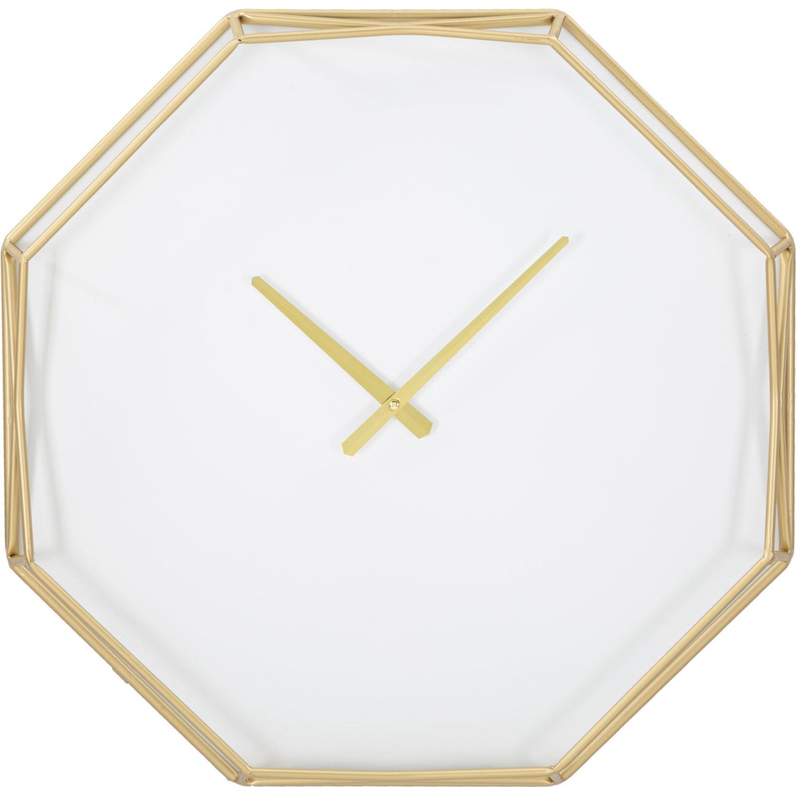 Horloge murale octogonale en fer GLAM, RECOLLECTION