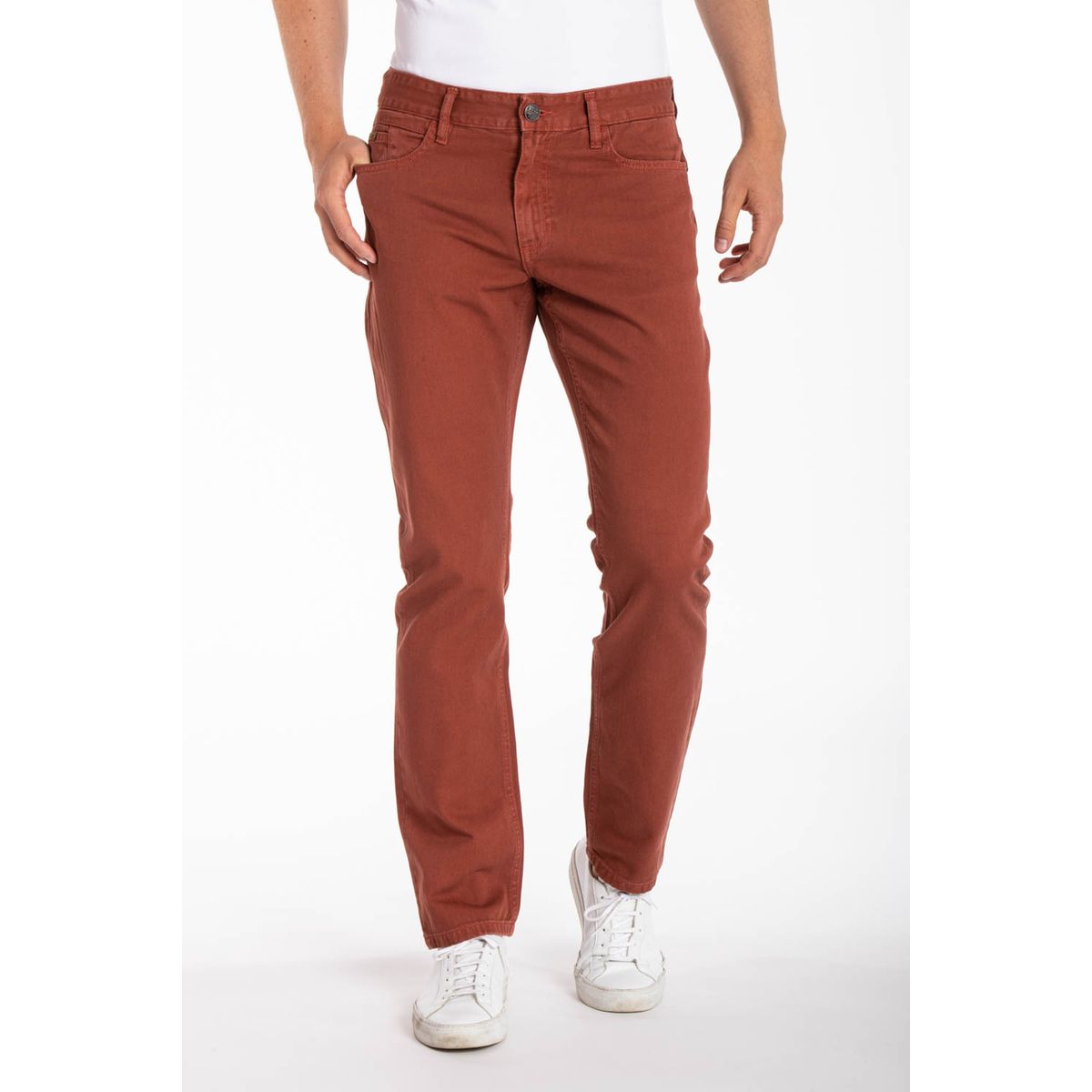 Jean orange homme La Redoute